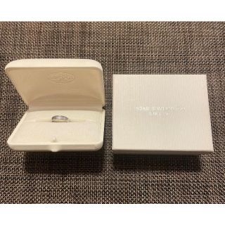 スタージュエリー(STAR JEWELRY)の出品延長＆値引！ スタージュエリー プラチナリング ダイヤ入り（サイズ7号）(リング(指輪))