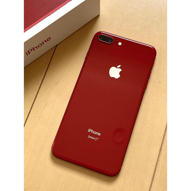 iPhone(アイフォーン)のiPhone 8Plus  レッド64GB スマホ/家電/カメラのスマートフォン/携帯電話(スマートフォン本体)の商品写真