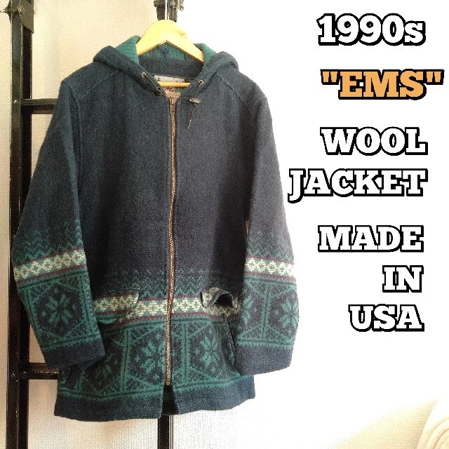 1990s EMS WOOL JACKET　MADE IN USA