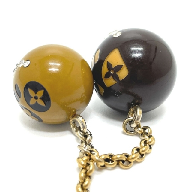 ルイヴィトン LOUIS VUITTON ハロウィン限定 M65376 ポルトクレ ジャック＆ルーシー バッグチャーム キーホルダー プラスチック  ブラウン系