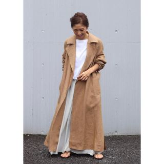 プラージュ(Plage)の【Plage】DREPE TRENCH COAT キャメル（サイズ38）(トレンチコート)