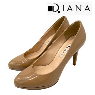 ダイアナ(DIANA)のDIANA ダイアナ 厚底 エナメル パンプス ビスケット 23.5cm(ハイヒール/パンプス)