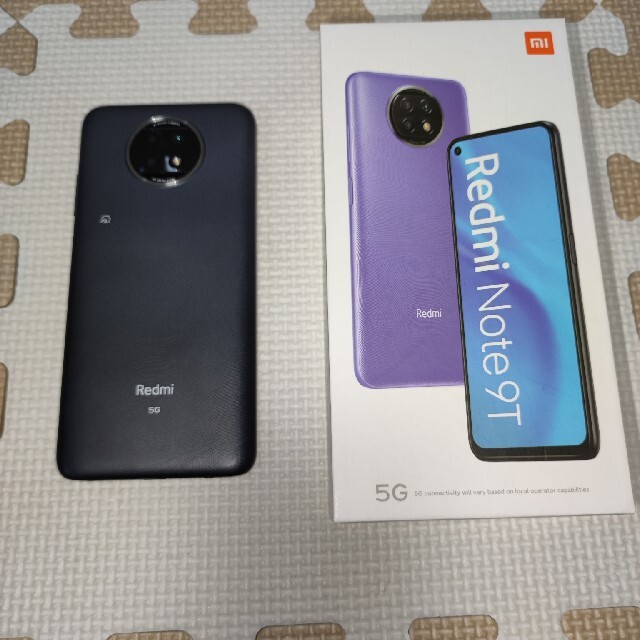 Xiaomi Redmi Note 9T ブラックスマートフォン/携帯電話