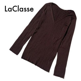 ドゥーズィエムクラス(DEUXIEME CLASSE)の専用　ラクラス ベイクルーズ リブニット セーター ブラウン S〜M ウール(ニット/セーター)