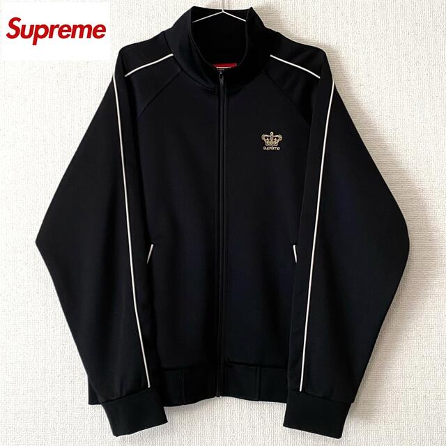 未使用 supreme 19AW Crown Track Jacket 王冠 黒トップス