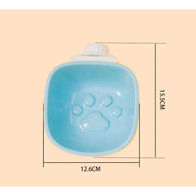 【グレー:平】餌入れ 水入れ フードボウル ウォーターボウル ペット 犬 猫 その他のペット用品(ペットフード)の商品写真
