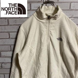 ザノースフェイス(THE NORTH FACE)の90s 古着 ノースフェイス ハーフジップ 刺繍ロゴ フリース ビッグシルエット(ブルゾン)