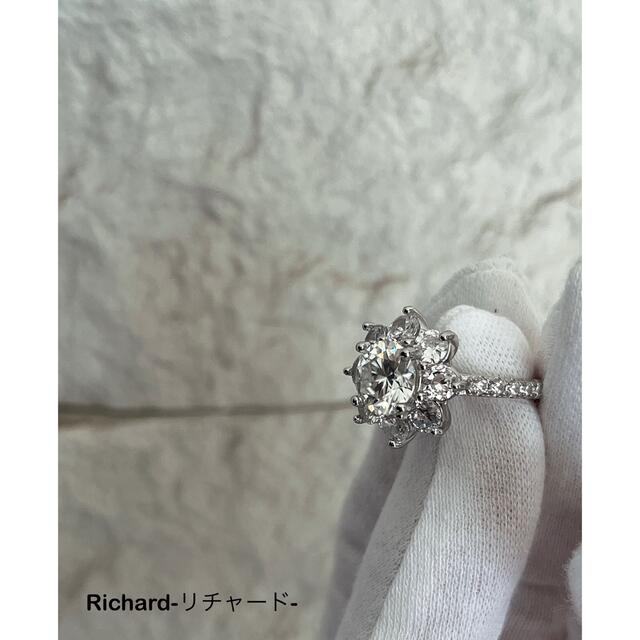 サンフラワー　ひまわりリング　モアサナイト　ダイヤモンド2ct!  レディースのアクセサリー(リング(指輪))の商品写真