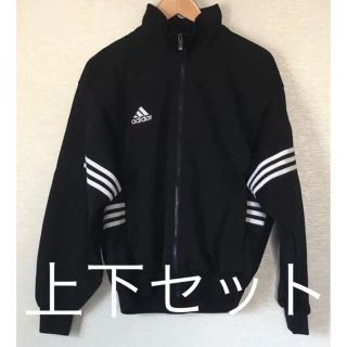 adidas ジャージ上下 90s Mサイズ 黒 スポーツパフォーマンスロゴ