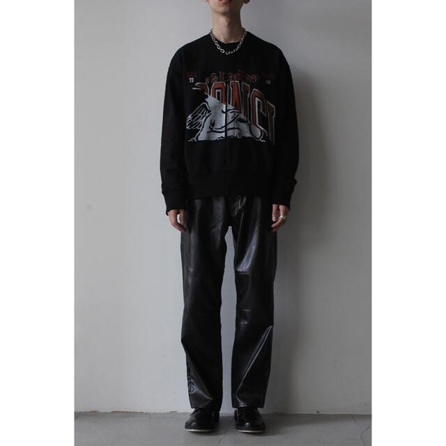 OUR LEGACY 14AW デザインスウェット BLU・GLY/46