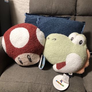 ジェラートピケ マリオ クッション