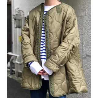 H （アッシュ） Original Quilting Button Coat(ミリタリージャケット)