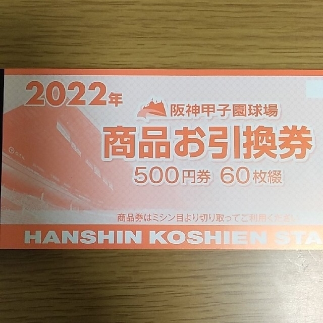 甲子園球場商品お引換券10000円分商品券