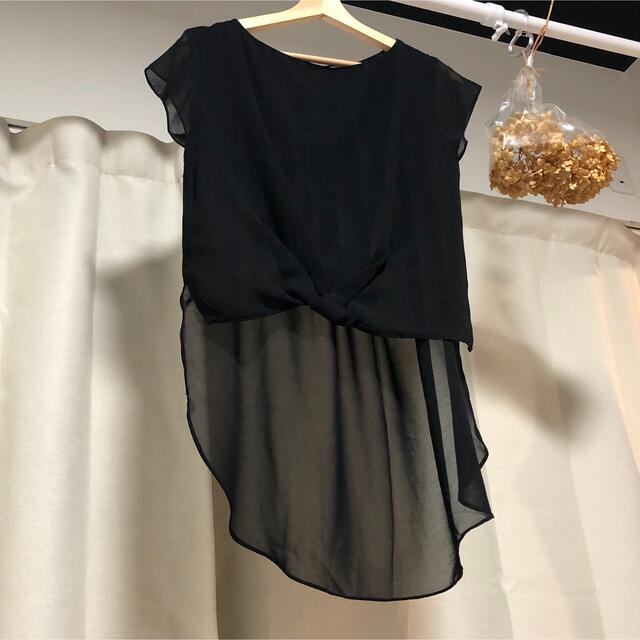 ZARA(ザラ)の真由美様専用【ZARA】シアートップス レディースのトップス(カットソー(半袖/袖なし))の商品写真