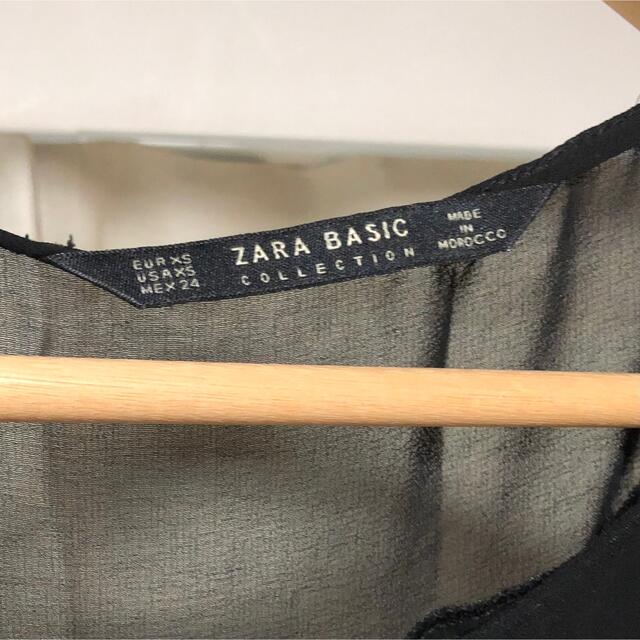 ZARA(ザラ)の真由美様専用【ZARA】シアートップス レディースのトップス(カットソー(半袖/袖なし))の商品写真