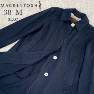 マッキントッシュ(MACKINTOSH)のマッキントッシュ ステンカラー コート トレンチ ネイビー紺  Mサイズ(スプリングコート)