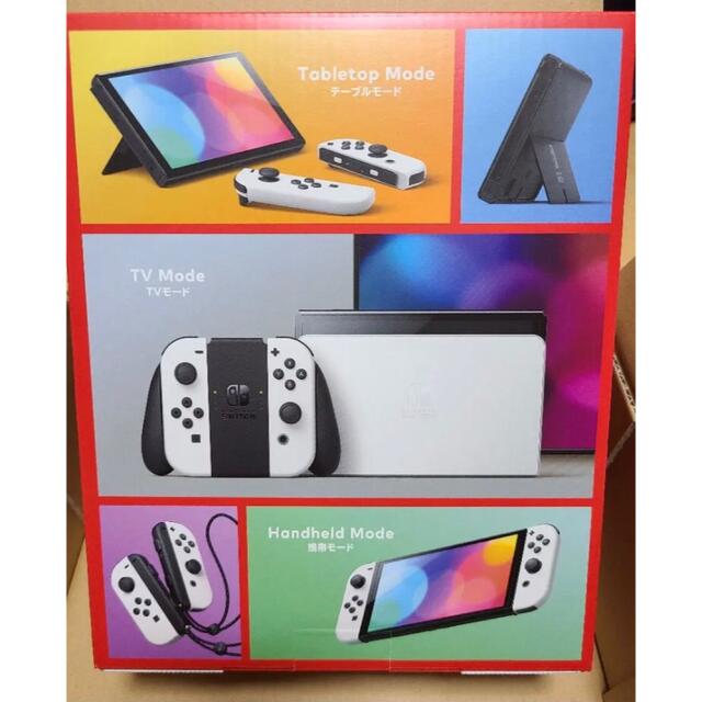 Nintendo Switch(ニンテンドースイッチ)のNintendo Switch 有機ELモデル ホワイト 新型Switch エンタメ/ホビーのゲームソフト/ゲーム機本体(家庭用ゲーム機本体)の商品写真