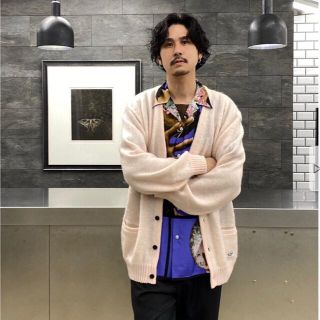 WACKO MARIA - 22ss WACKO MARIA MOHAIR CARDIGAN モヘア ピンクの通販