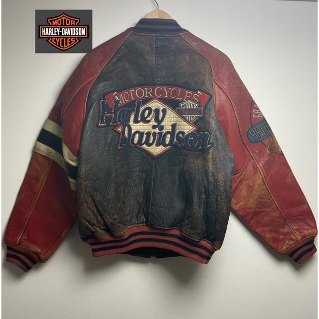 Harley Davidson - Harley-Davidson vintage スタジャン 本革 レザー