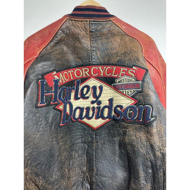 Harley Davidson - Harley-Davidson vintage スタジャン 本革 レザー 