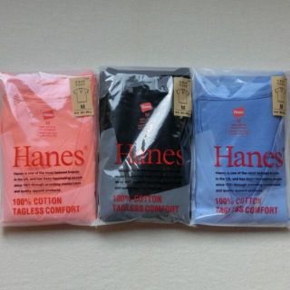 ヘインズ(Hanes)の【 M 】 Hanes　ヘインズ V首 Tシャツ ３色３枚　p0829う(その他)