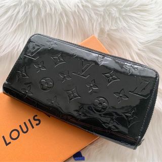 ルイヴィトン(LOUIS VUITTON)の✨極美品✨ルイヴィトン　ジッピーウォレット　ヴェルニレザー　ブラック　シルバー(財布)