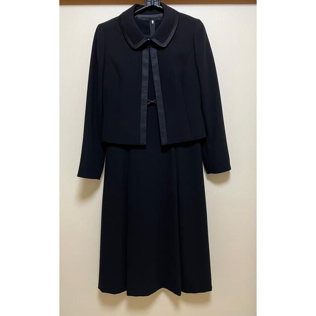 HIROMICHI NAKANO(ヒロミチナカノ)のブラックフォーマル 7号サイズ　ヒロミチ ナカノ レディースのフォーマル/ドレス(礼服/喪服)の商品写真