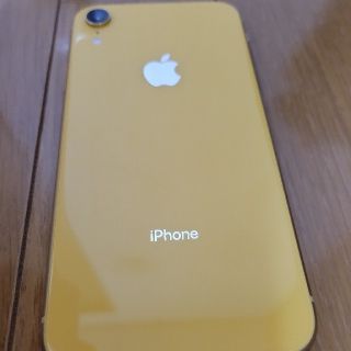 アイフォーン(iPhone)のApple社　iPhone XR 本体　イエロー　iFace付き(スマートフォン本体)