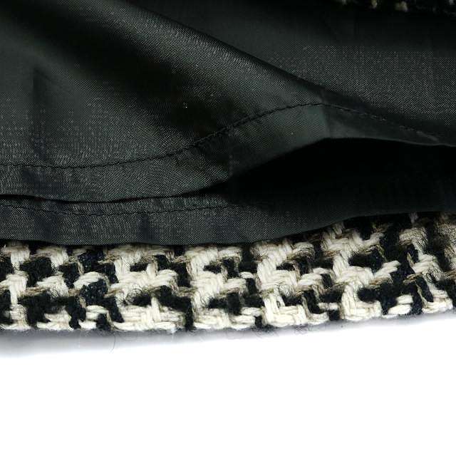 Apuweiser-riche(アプワイザーリッシェ)のアプワイザーリッシェ グレンチェックスカート 台形スカート ひざ丈 2 M 黒 レディースのスカート(ひざ丈スカート)の商品写真