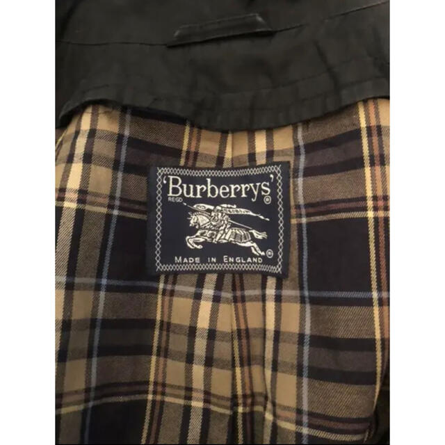 BURBERRY(バーバリー)のBurberrys バーバリー 英国製　ブラック　ステンカラコート メンズのジャケット/アウター(トレンチコート)の商品写真