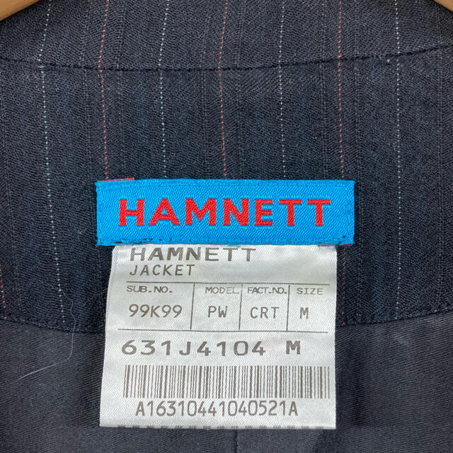 KATHARINE HAMNETT(キャサリンハムネット)の良品　KATHARINE HAMNETT ストライプ　テーラードジャケット　M メンズのジャケット/アウター(テーラードジャケット)の商品写真