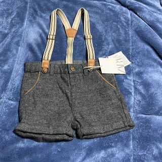 ザラキッズ(ZARA KIDS)のザラキッズ　86cm サスペンダー付きパンツ(パンツ/スパッツ)