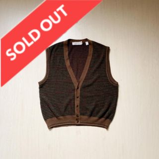 sold out！チェック　ウール　ベスト(ベスト)