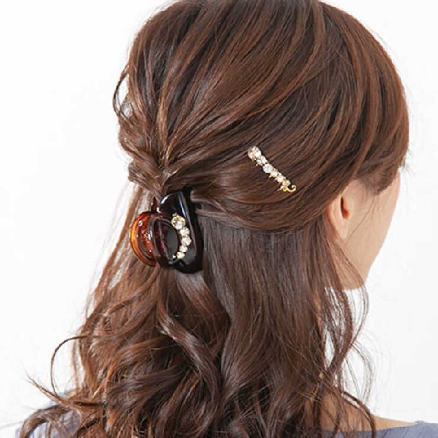 Complex Biz(コンプレックスビズ)のComplex Biz アソート３点セット(ブラウン) レディースのヘアアクセサリー(バレッタ/ヘアクリップ)の商品写真