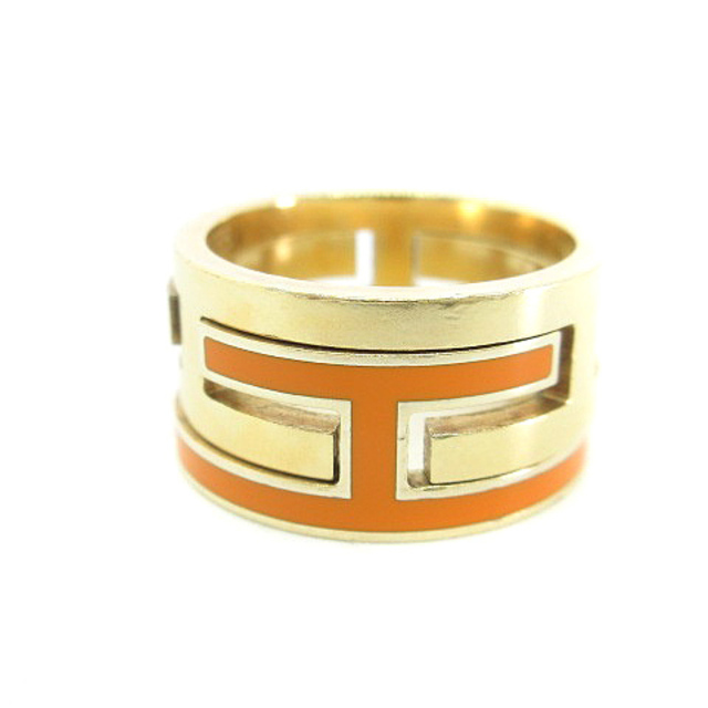 エルメス 指輪 ムーブアッシュリング ロゴ 48 8号 ゴールド色 オレンジ | フリマアプリ ラクマ