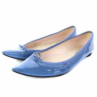 レペット(repetto)のレペット バレエシューズ  エナメル フラット 41 26cm 水色(ハイヒール/パンプス)