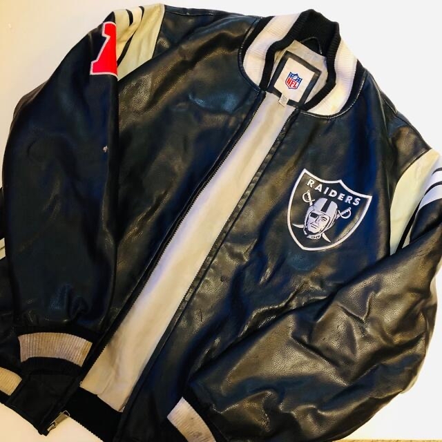 NFL RAIDERS レザージャケット L レイダース スエード ヴィンテージ