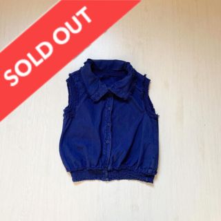 sold out！コットンデザインベスト　(ベスト/ジレ)