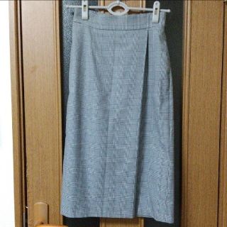 ユニクロ(UNIQLO)の【お買い得】チェック ナロースカート(ロングスカート)