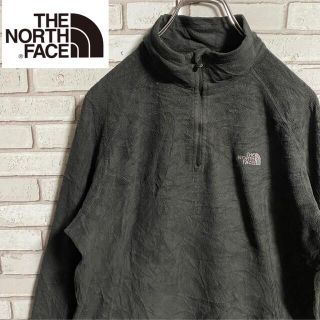 ザノースフェイス(THE NORTH FACE)の90s 古着 ノースフェイス ハーフジップ 刺繍ロゴ フリース ビッグシルエット(ブルゾン)