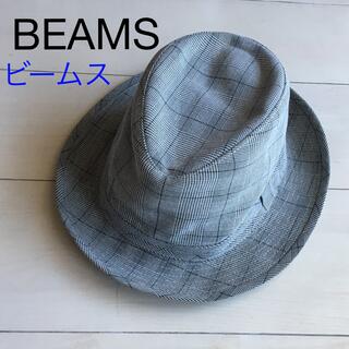 ビームス(BEAMS)のビームス ハット 帽子 レイビームス　BEAMS グレンチェック柄　グレー(ハット)