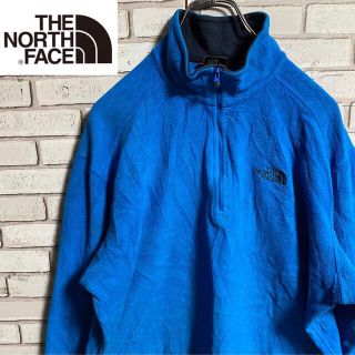 ザノースフェイス(THE NORTH FACE)の90s 古着 ノースフェイス ハーフジップ 刺繍ロゴ フリース ビッグシルエット(ブルゾン)