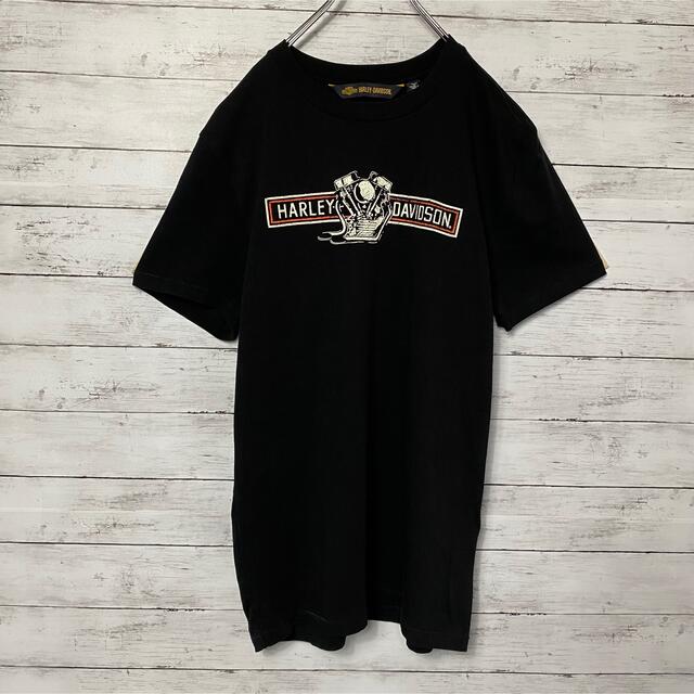 Harley Davidson(ハーレーダビッドソン)の【人気アイテム】ハーレーダビッドソン☆プリントデカロゴブラックTシャツ メンズのトップス(Tシャツ/カットソー(半袖/袖なし))の商品写真