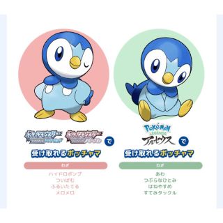 ポケモン(ポケモン)の【あちゃ様専用】ポッチャマシリアルコード2枚(その他)