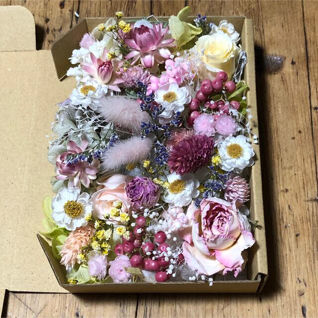 ドライフラワー花材set♡ピンク系#P3 ハンドメイドのフラワー/ガーデン(ドライフラワー)の商品写真