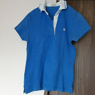 アルバローザ(ALBA ROSA)のALBA ROSA　アルバローザ　ポロシャツ　青　白襟(カットソー(半袖/袖なし))
