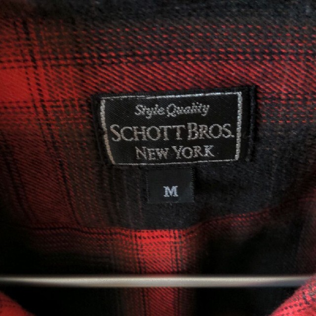 超激安国産】 schott - 新品 Schott オンブレチェック シャツ Mの通販