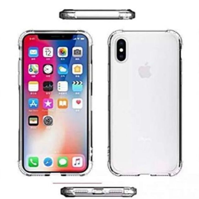 【新品未使用】iPhone Xs X ケース/透明 クリア ガード付 無地 スマホ/家電/カメラのスマホアクセサリー(iPhoneケース)の商品写真