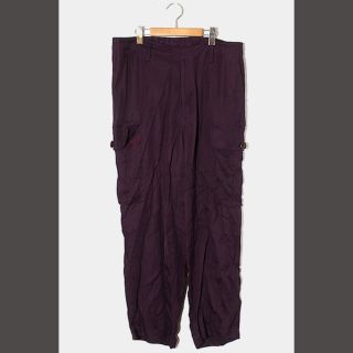 URU ウル RAYON CARGO PANTS レーヨンカーゴパンツ 2 紫(スラックス)