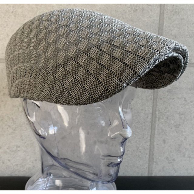 おやじ 様専用 送料込 新品 格子編み サーモ ハンチング 春夏 2点 メンズの帽子(ハンチング/ベレー帽)の商品写真